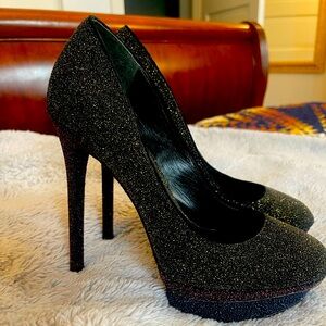 Brian Atwood Glitter Pumps